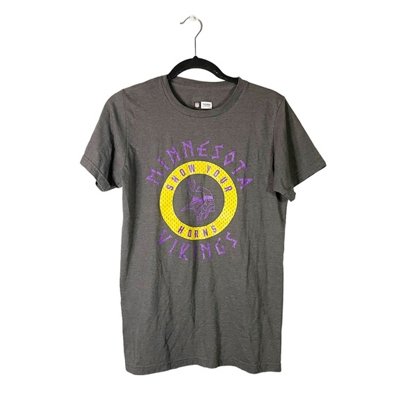 NFL Tops - NFL Team Apparel Minnesota Vikings Short Sleeve Casual Fitted T Shirt Size Small